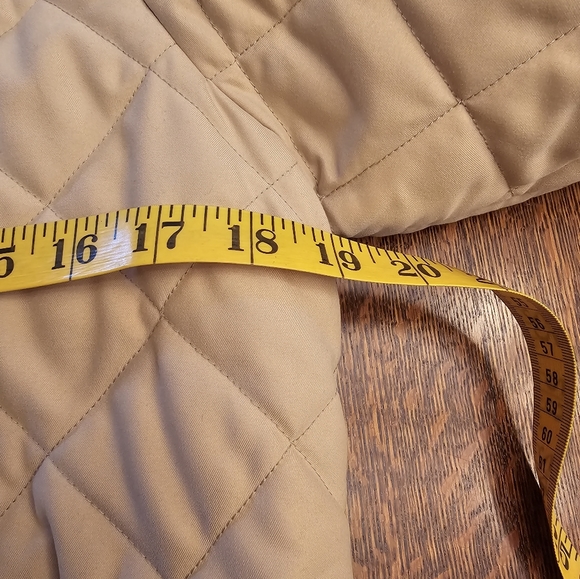 Lauren Ralph Lauren Petite Tan Zip Front Quilted Jacket - Picture 9 of 10